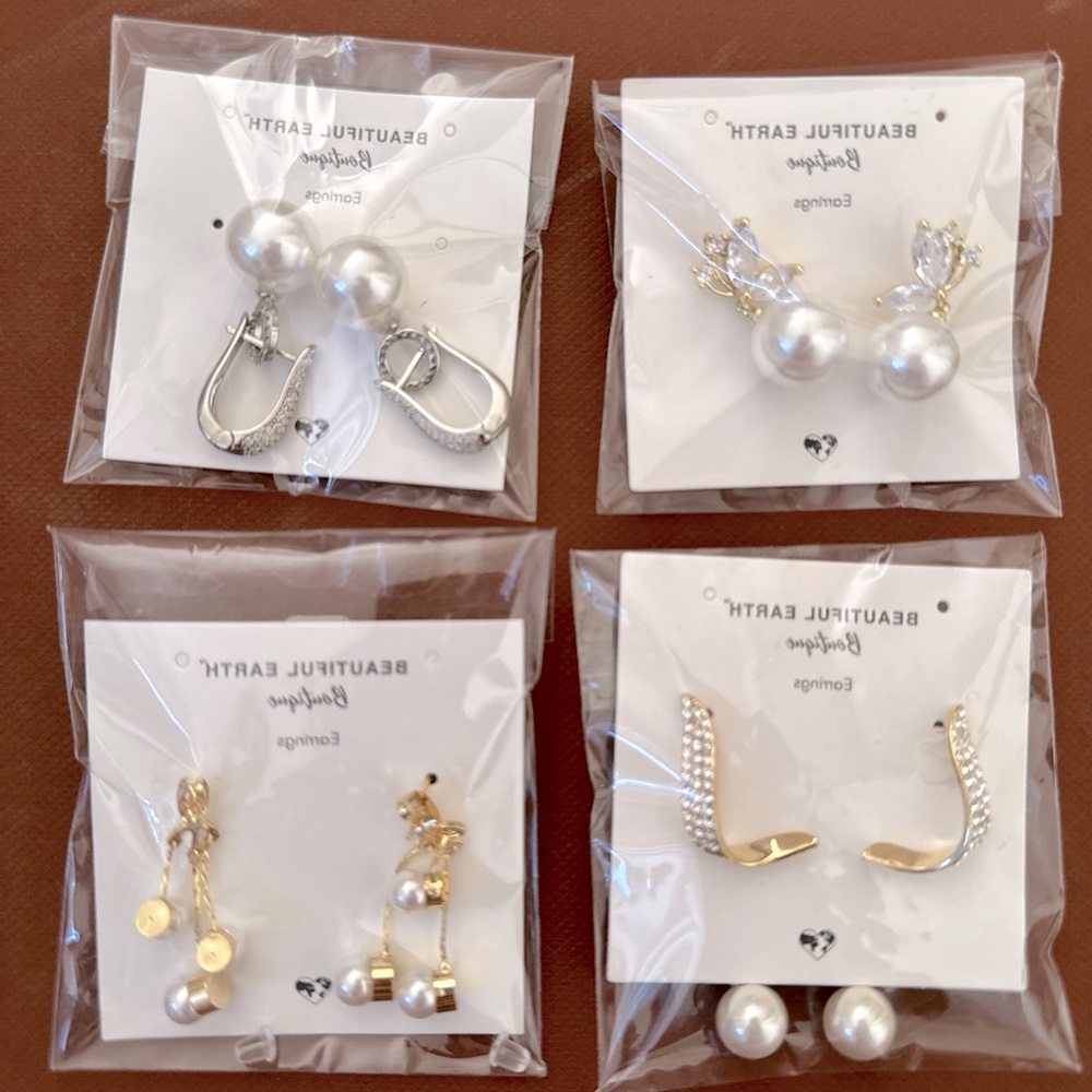 Beautiful Earth Pearl Earrings Bundle